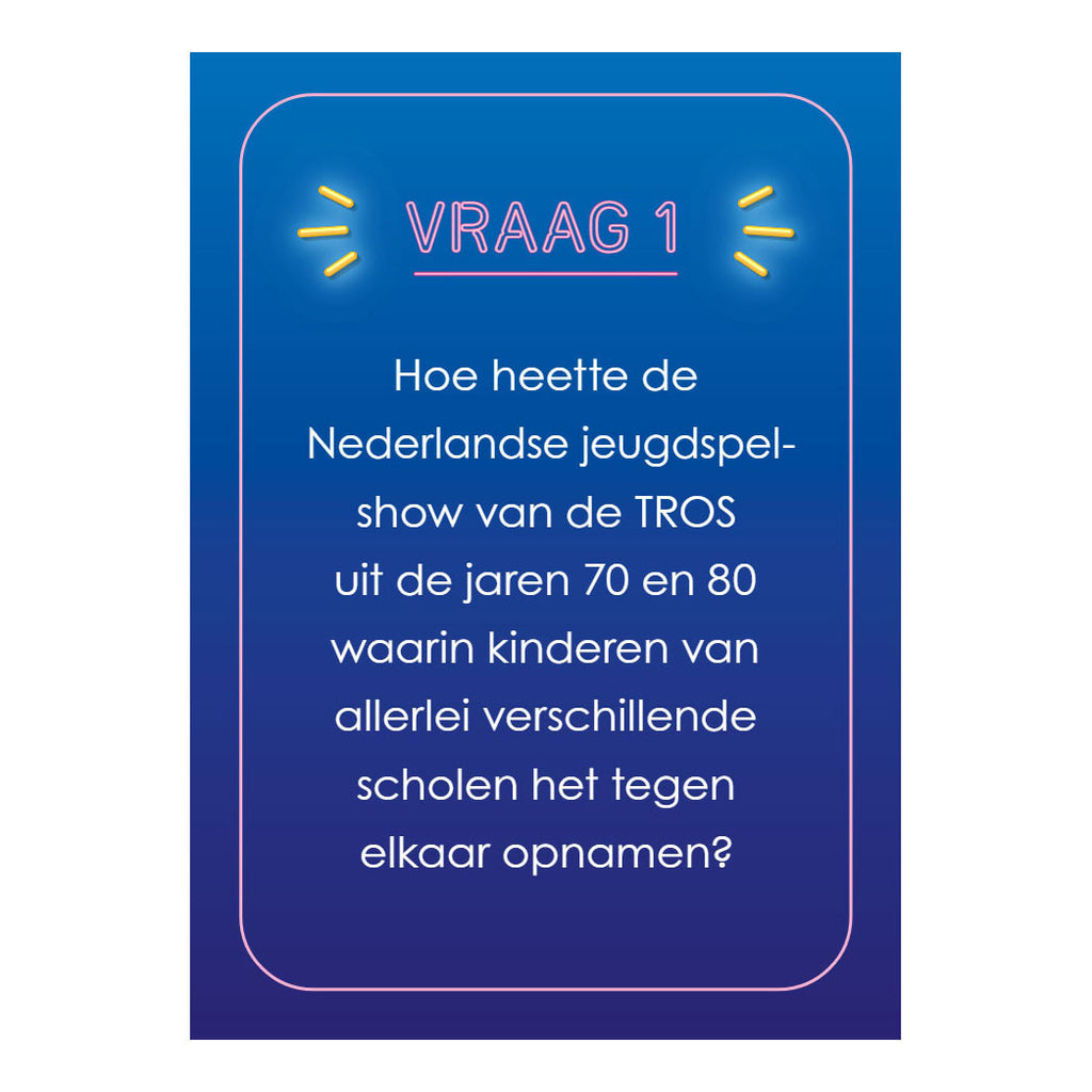 Deltas - Deltas Hoera 60 jaar! quiz