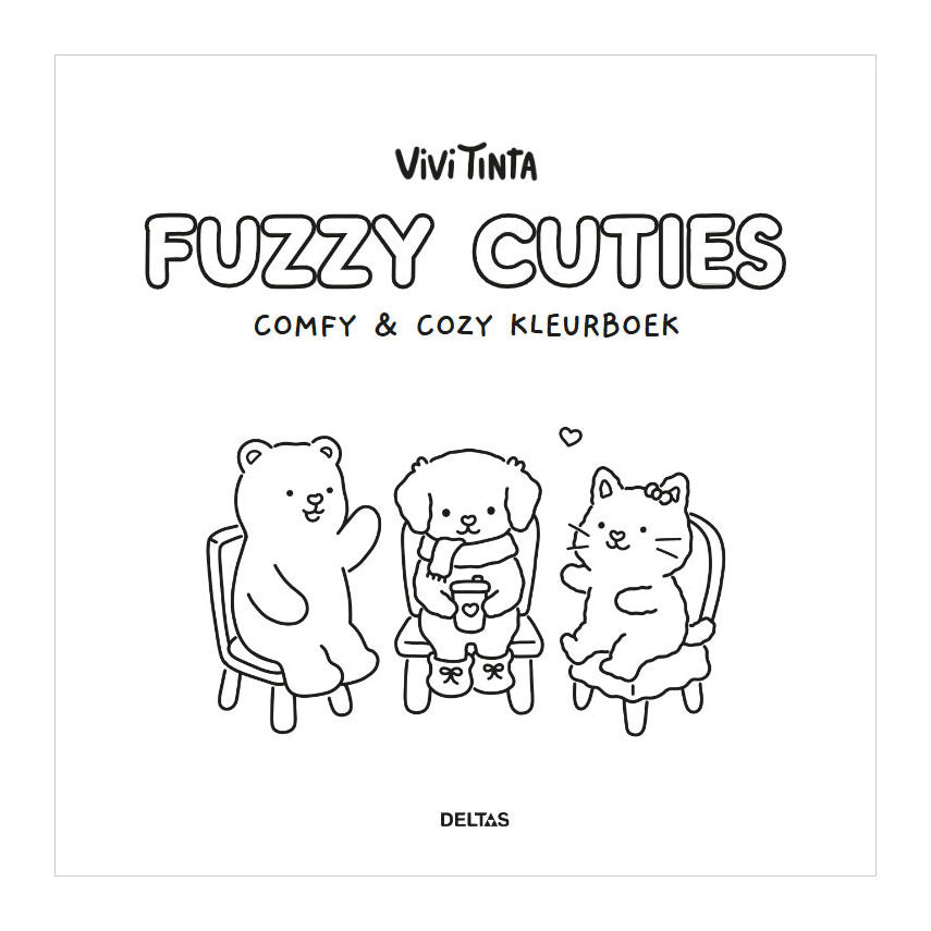 Deltas - Deltas Fuzzy cuties cute & comfy kleurboek vivi tinta