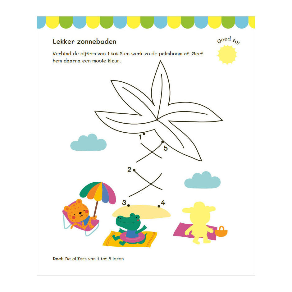 Deltas - Deltas Vakantie oefenboek met stickers naar groep 2