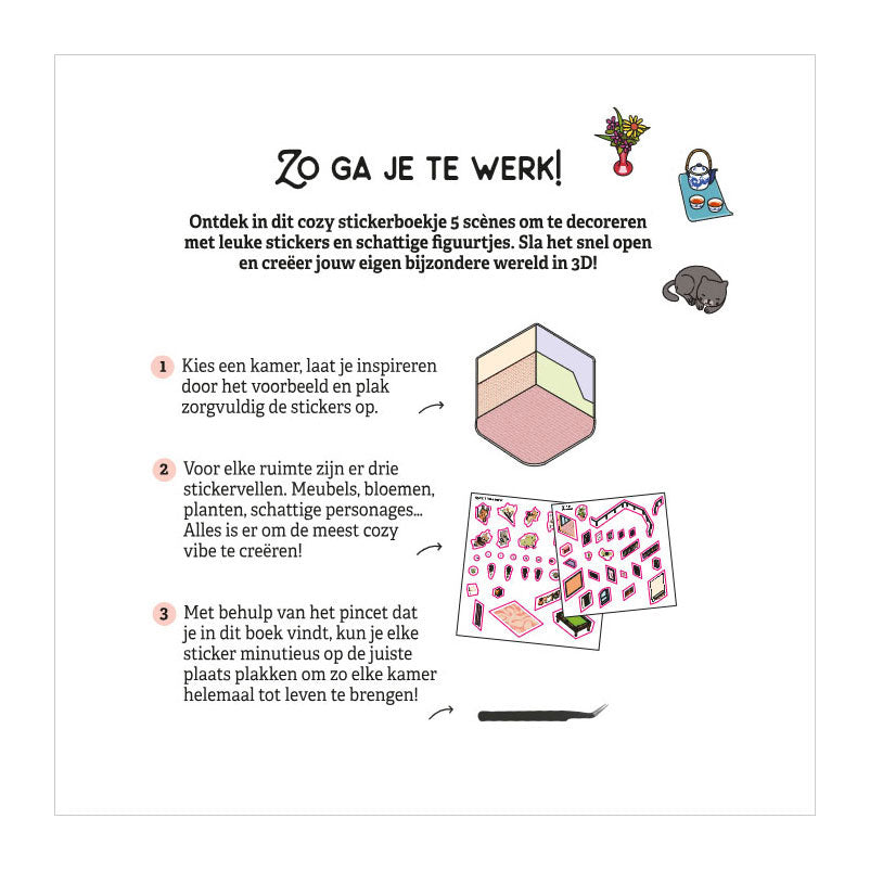 Deltas - Deltas Cozy stickers - mijn comfy huisje stickerboek