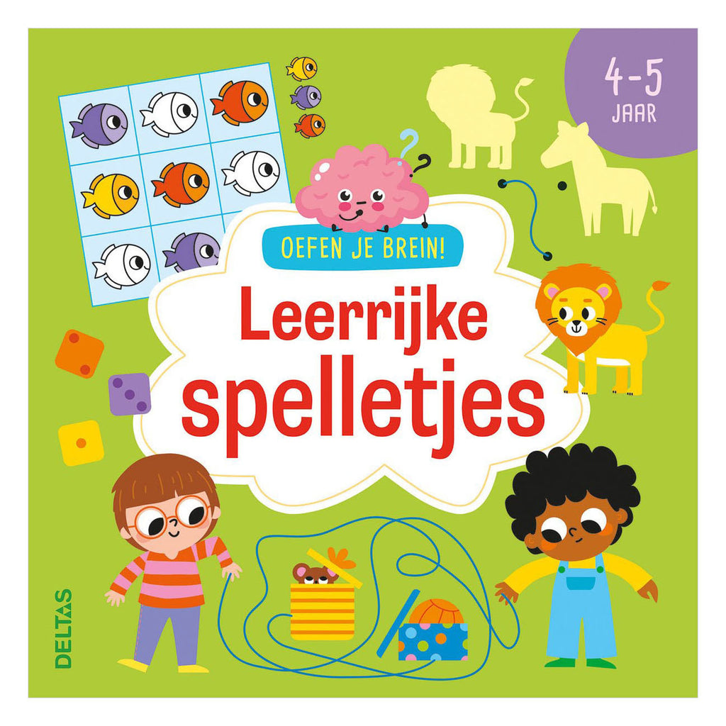 Deltas - Deltas Oefen je brein! leerrijke spelletjes - 4-5 jaar