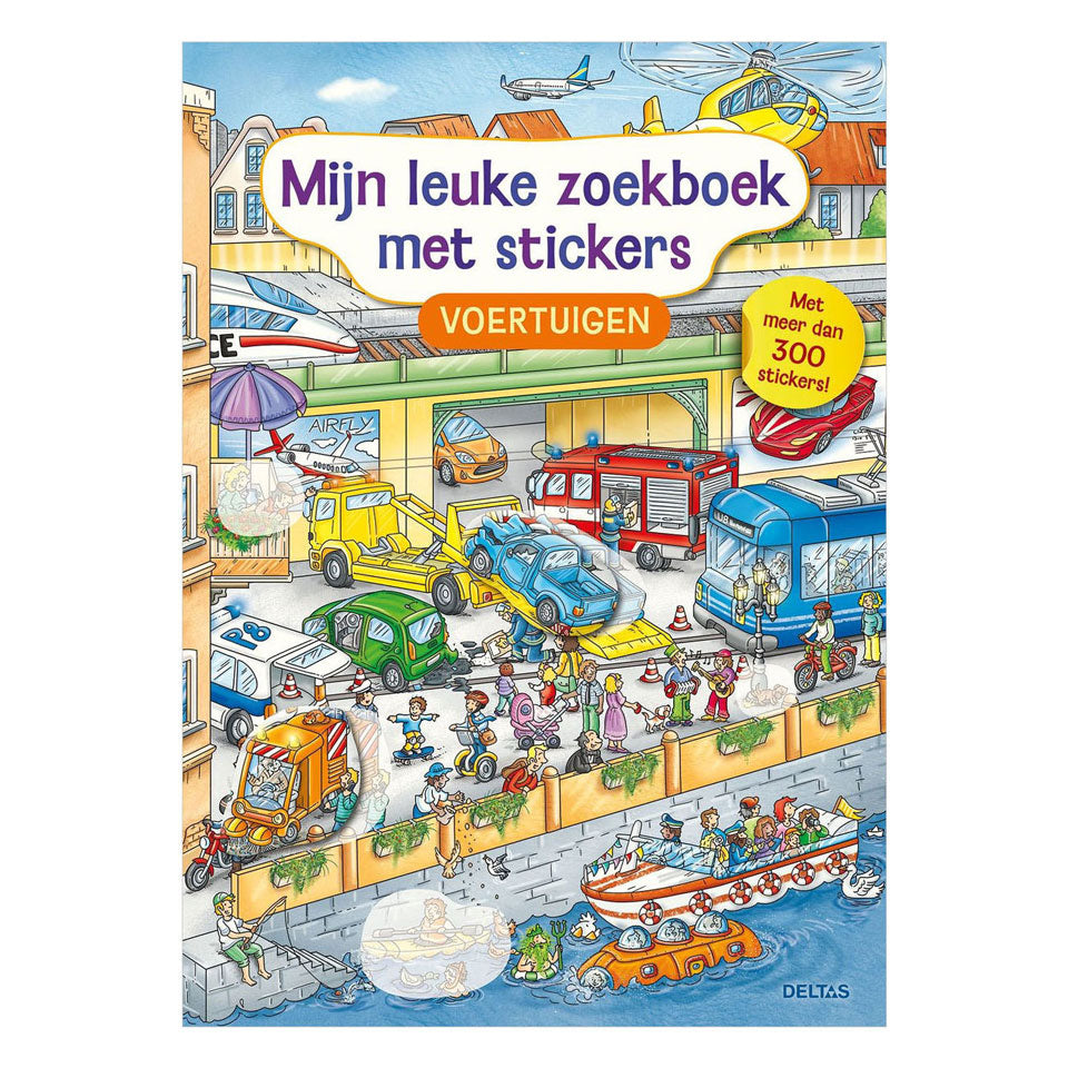 Deltas - Deltas Mijn leuke zoekboek met stickers - voertuigen