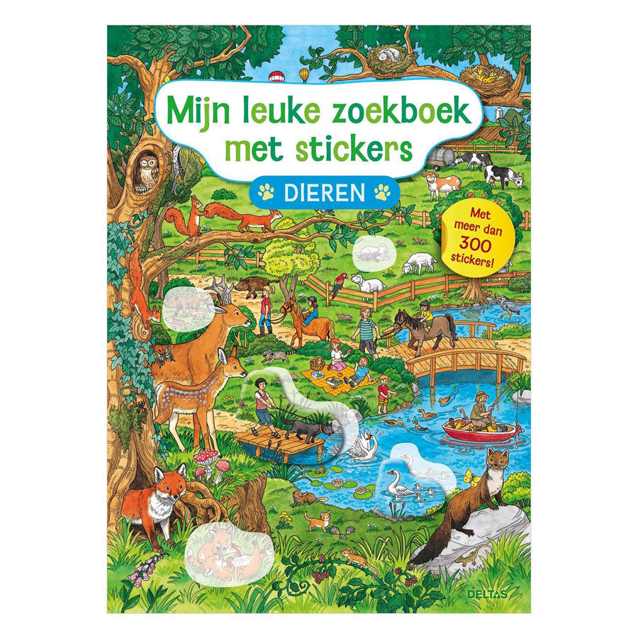 Deltas - Deltas Mijn leuke zoekboek met stickers - dieren
