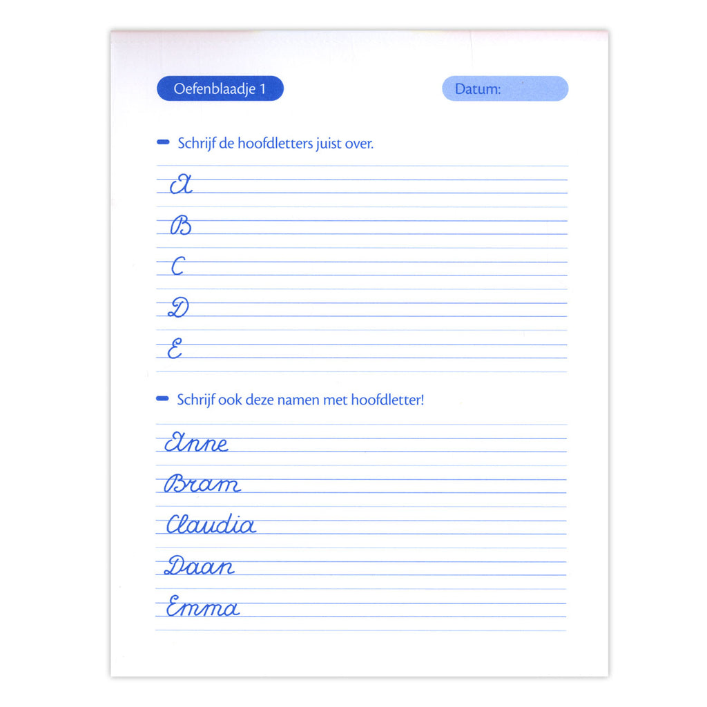 Deltas - Deltas Oefenblaadjes schrijven (7-8 j.)