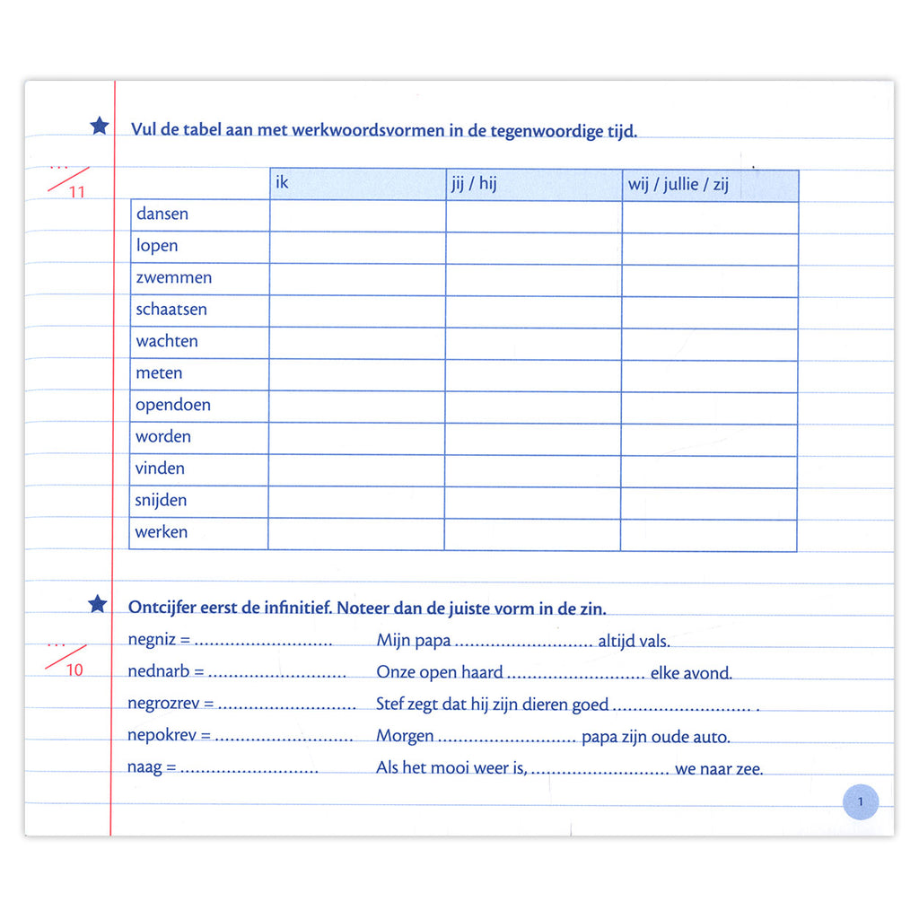 Deltas - Deltas Mijn oefenschrift werkwoorden - groep 7