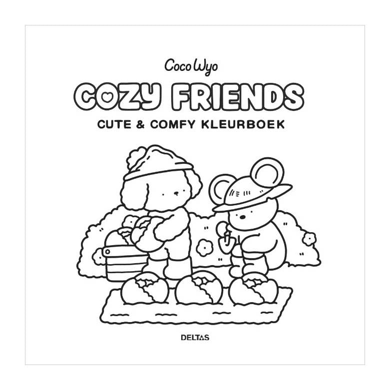 Deltas - Deltas Cozy friends cute & comfy kleurboek coco wyo
