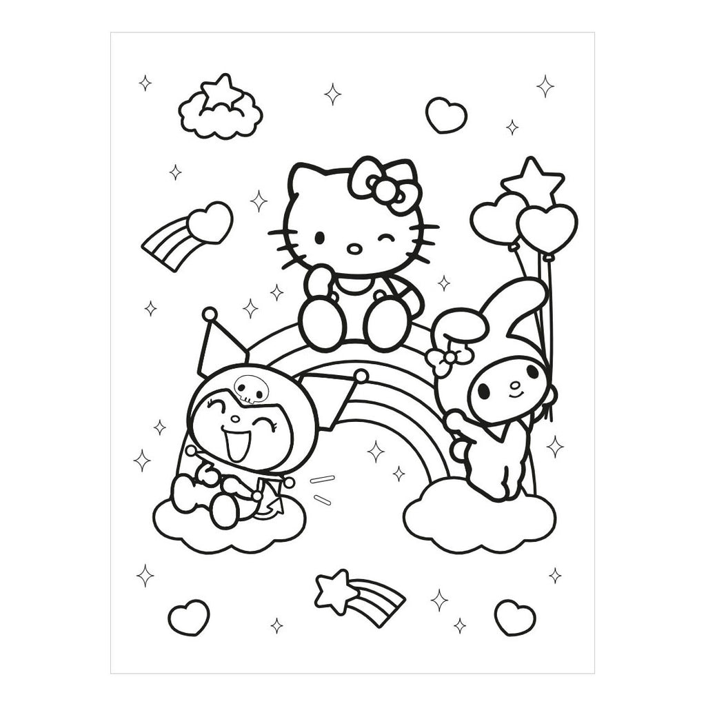 Deltas - Deltas Hello kitty and friends super color parade kleurboek