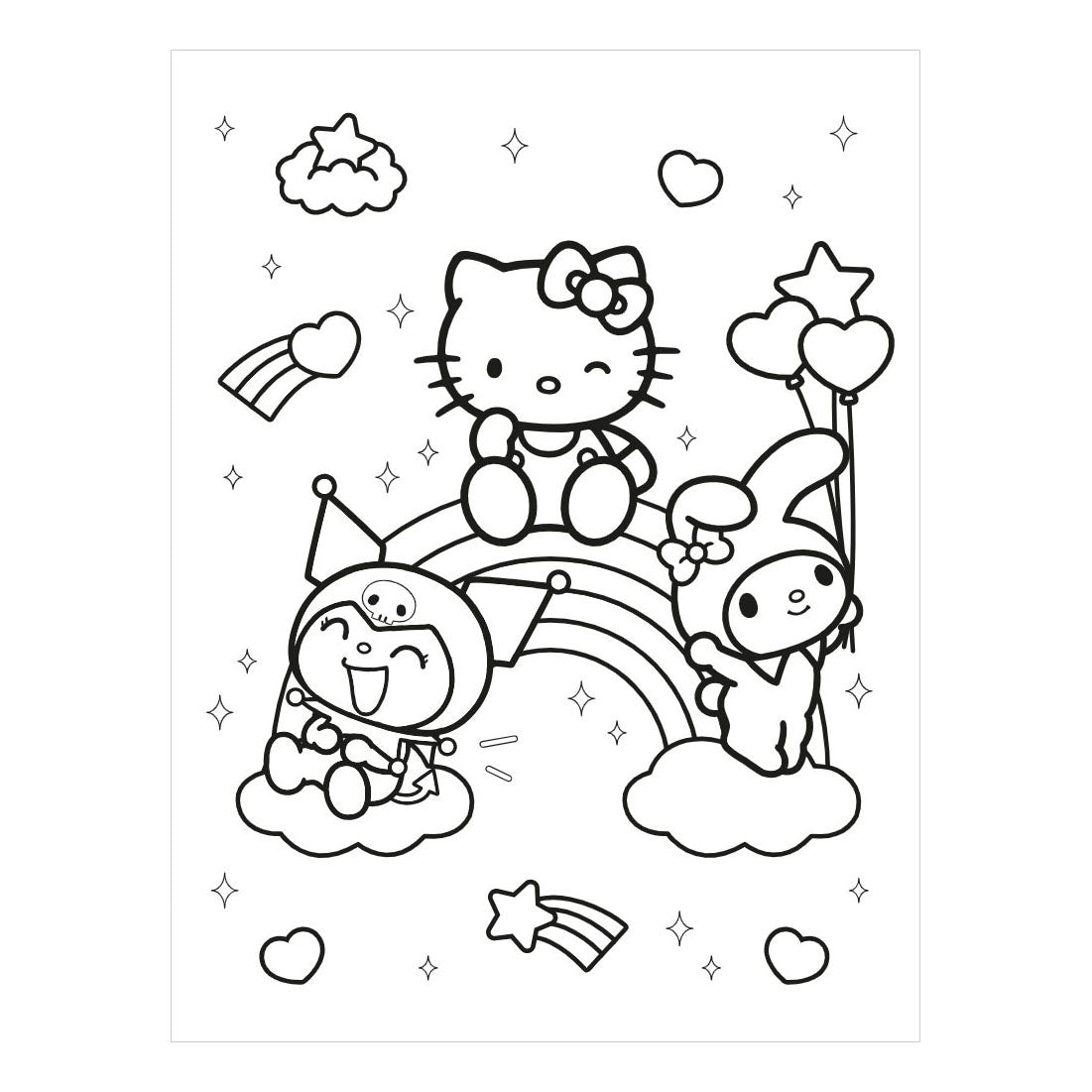 Deltas - Deltas Hello kitty and friends super color parade kleurboek
