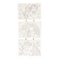 Wins holland canvas schilderset eenhoorn, set van 3 stuks.