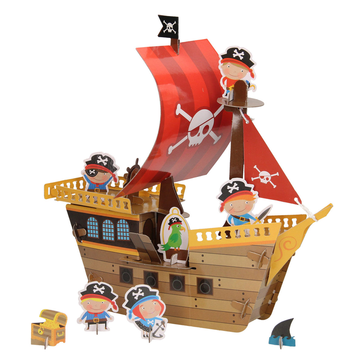 Wins holland knutselpakket piratenboot bouwen