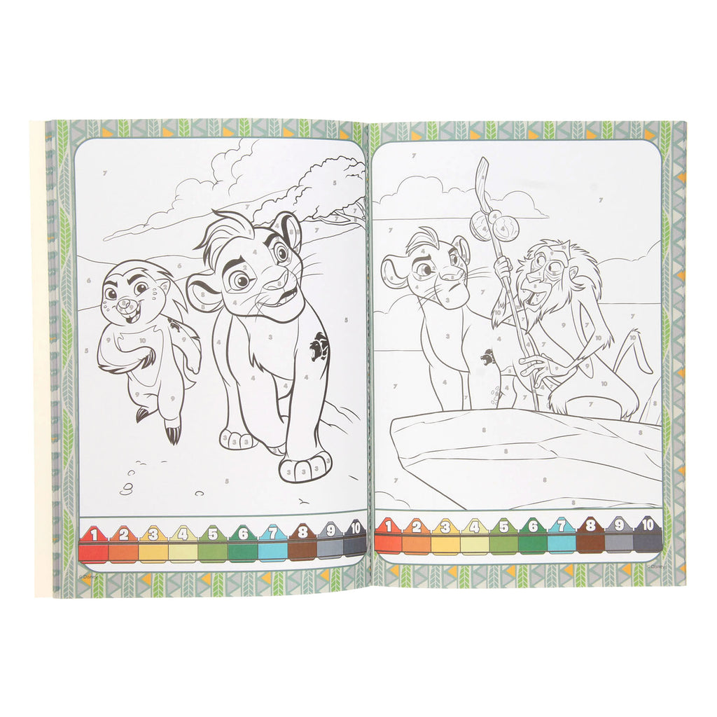Boek Specials Nederland- Boek Specials NederlandKleuren op nummer - lion king