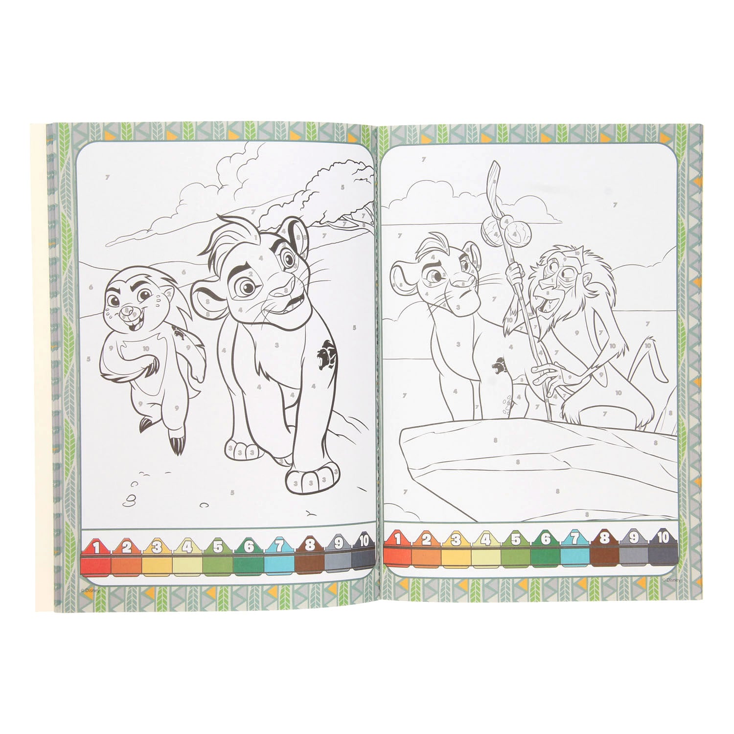 Boek Specials Nederland- Boek Specials NederlandKleuren op nummer - lion king