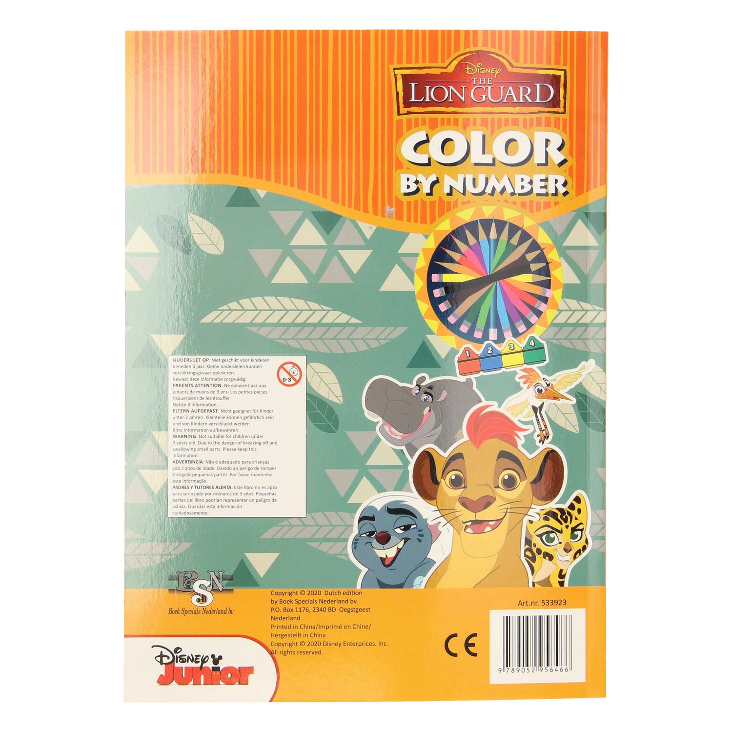 Boek Specials Nederland- Boek Specials NederlandKleuren op nummer - lion king