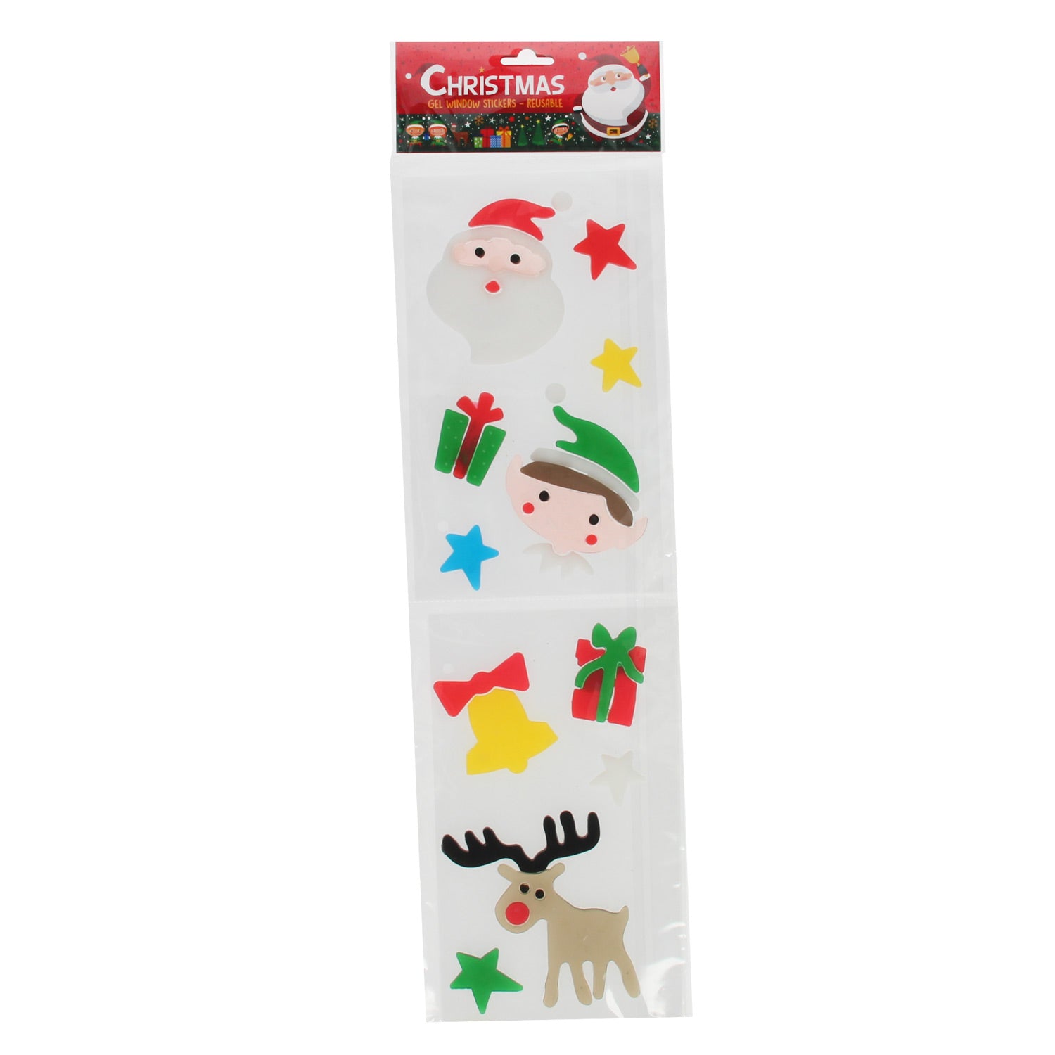 Wins holland herbruikbare gel raamstickers kerst