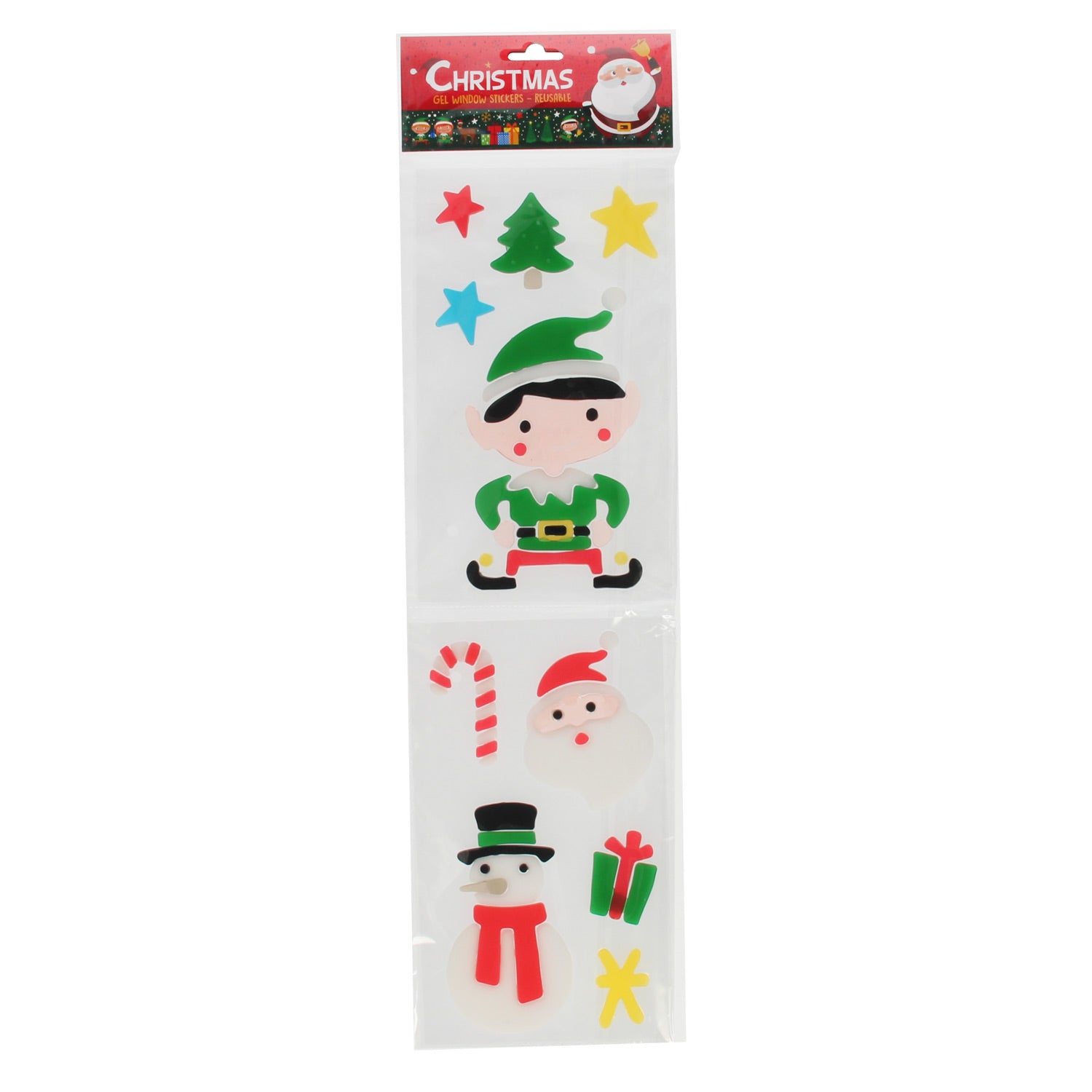 Wins holland herbruikbare gel raamstickers kerst