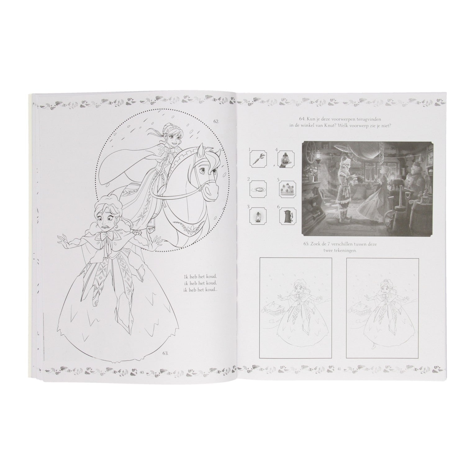Disney Frozen - Frozen kleur en spelletjesboek - 365 activiteiten - voor vakantie - a4 formaat