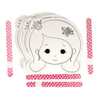Wins holland kleur en maak je eigen maskers - prinses, 4st.