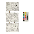 Wins holland canvas schilderijen aan touw - wilde dieren, 3st