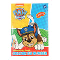 Paw patrol kleuren op nummer + stickers