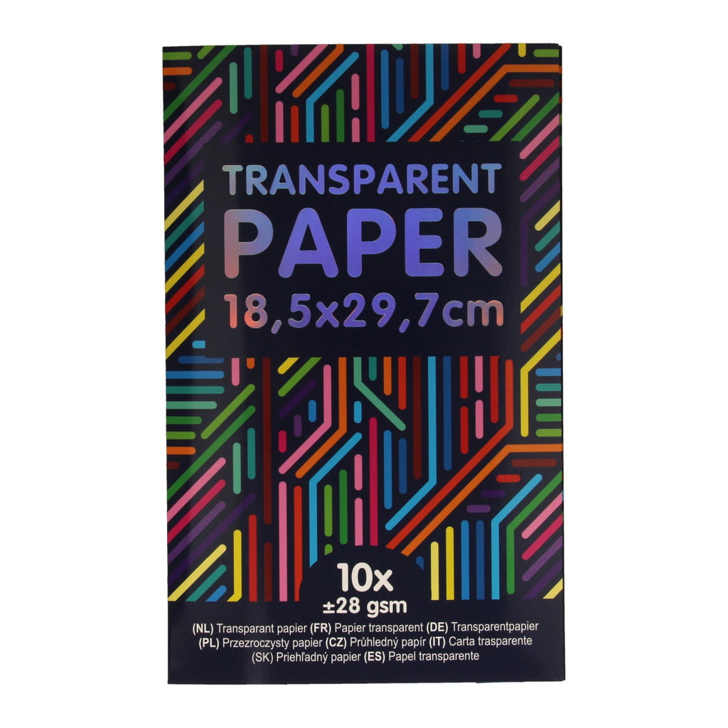 Wins holland transparant papier gekleurd, 10st.