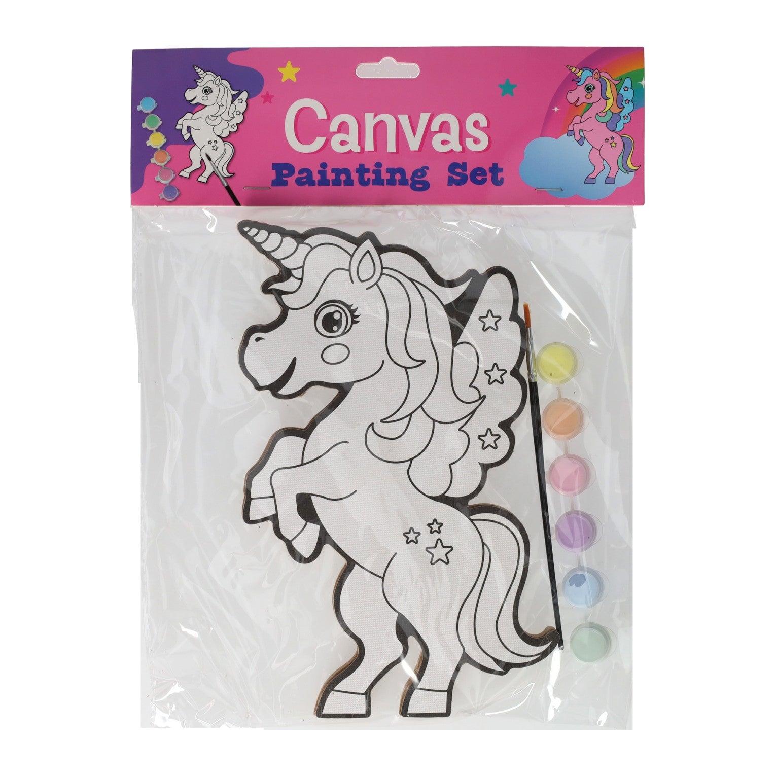 Canvas schilderen unicorn, inki, dino of