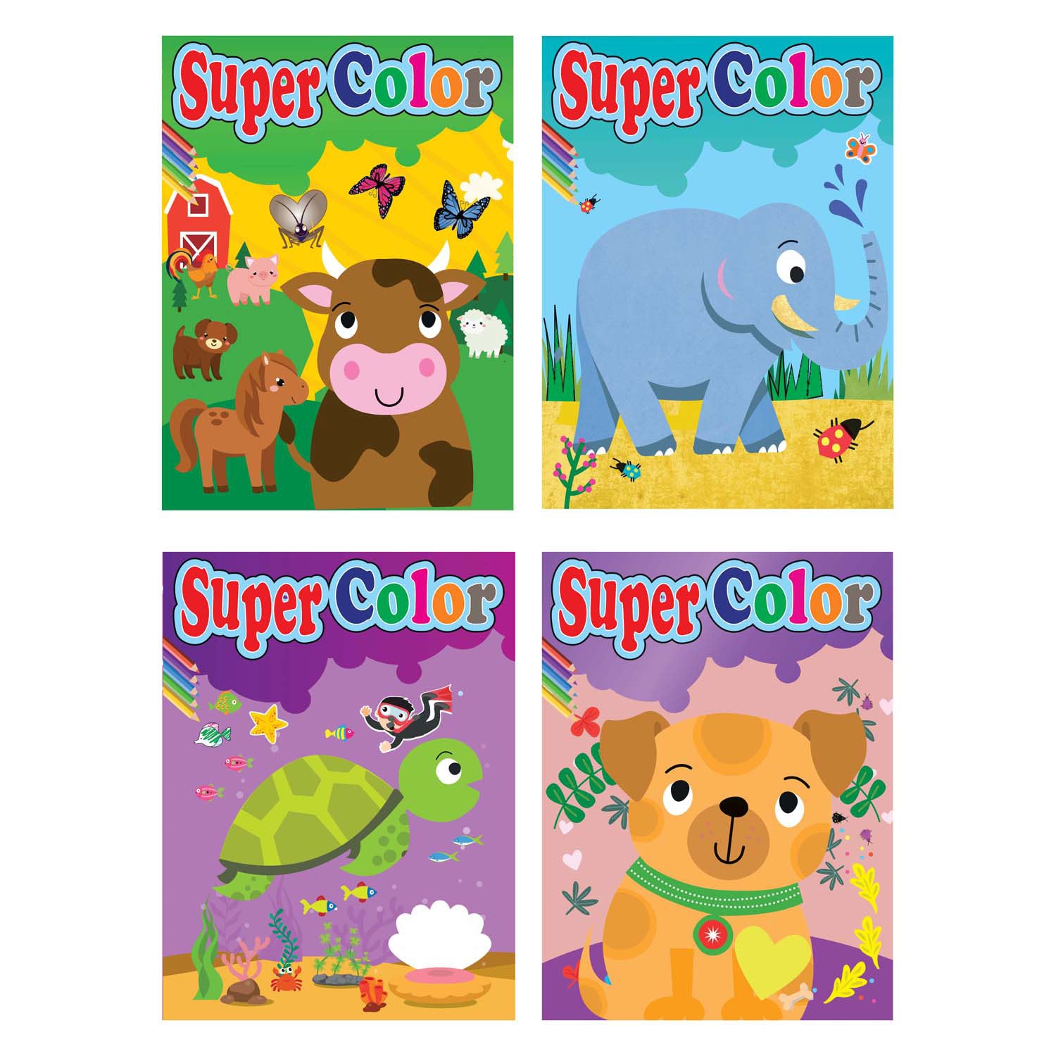 Boek specials nederland bv super color kleurboek, 192 pagina's