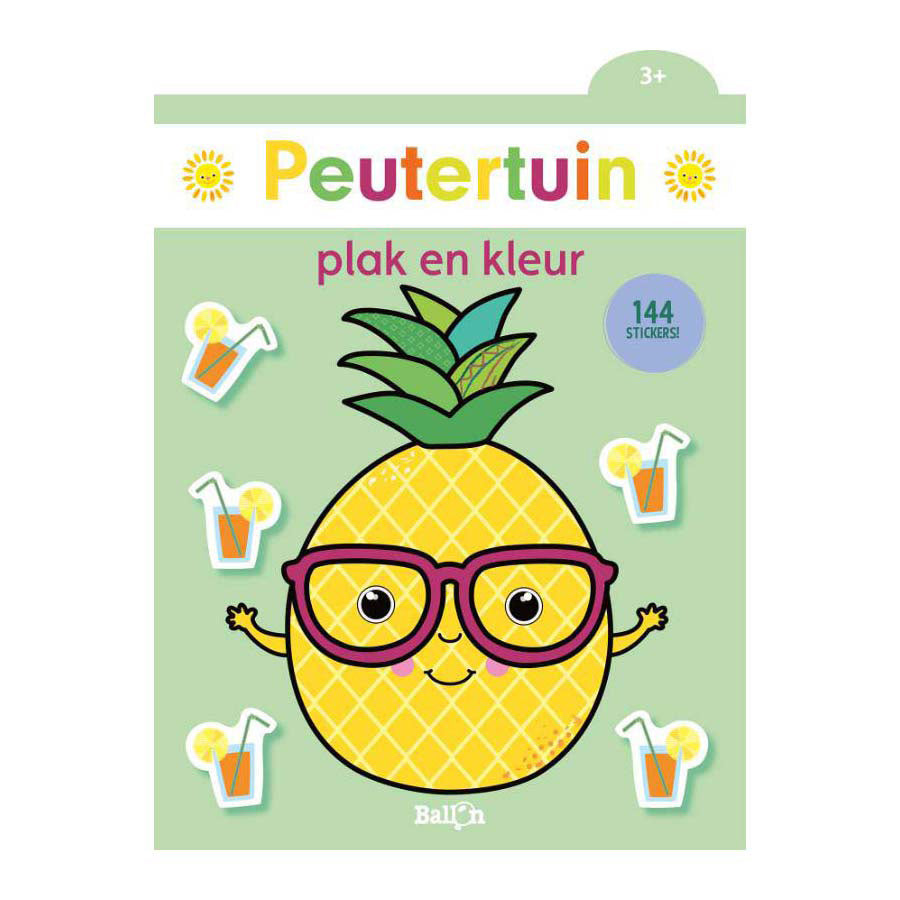 Wins Holland - Wins Holland Plak en kleur peutertuin ananas 3+