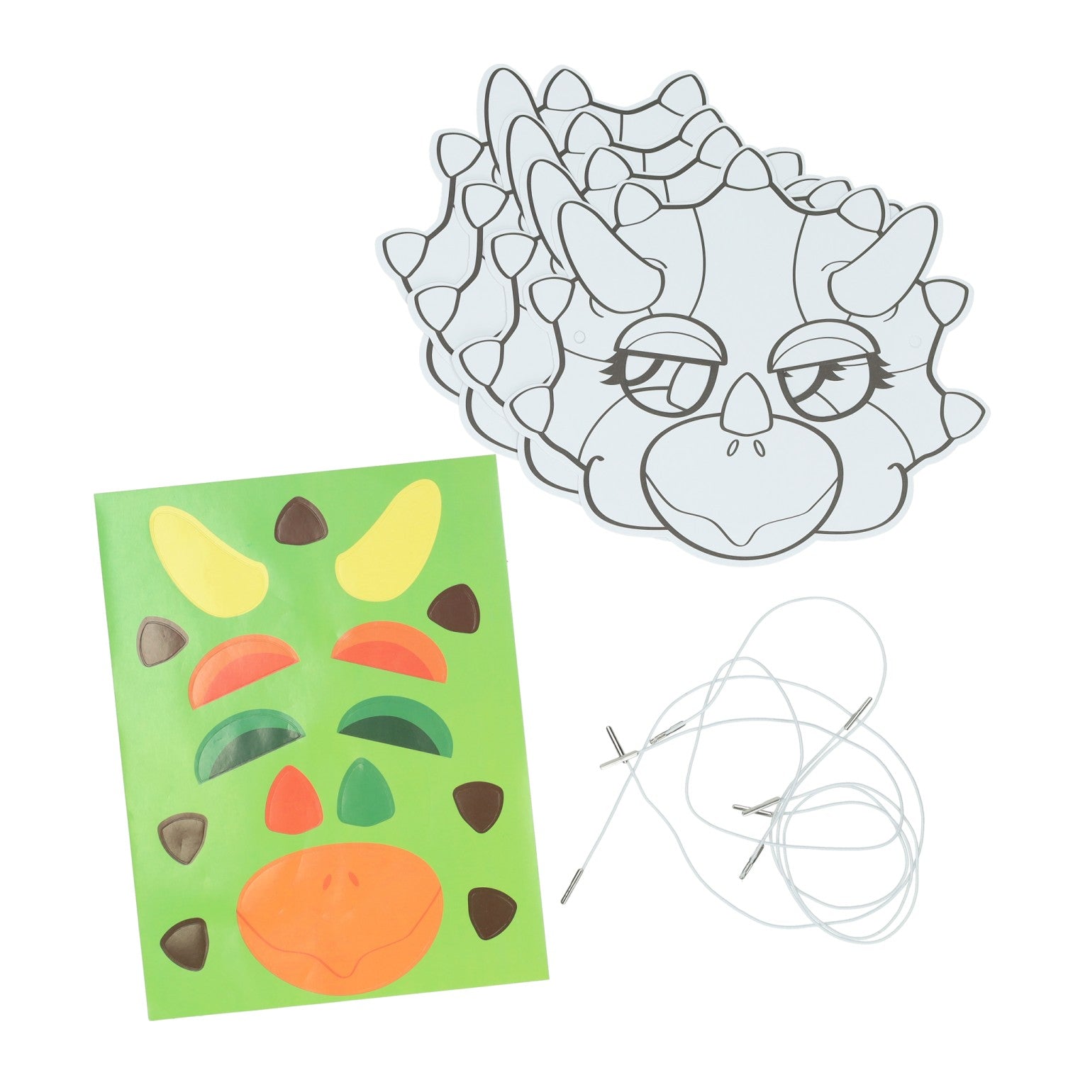 Wins Holland - Wins Holland Kleur je eigen masker dino - 4 maskers