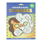 Wins Holland - Wins Holland Kleur je eigen masker leeuw - 4 maskers
