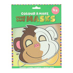 Wins Holland - Wins Holland Kleur je eigen masker aapje - 4 maskers