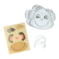 Wins Holland - Wins Holland Kleur je eigen masker aapje - 4 maskers