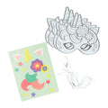 Wins Holland - Wins Holland Kleur je eigen masker eenhoorn - 4 maskers