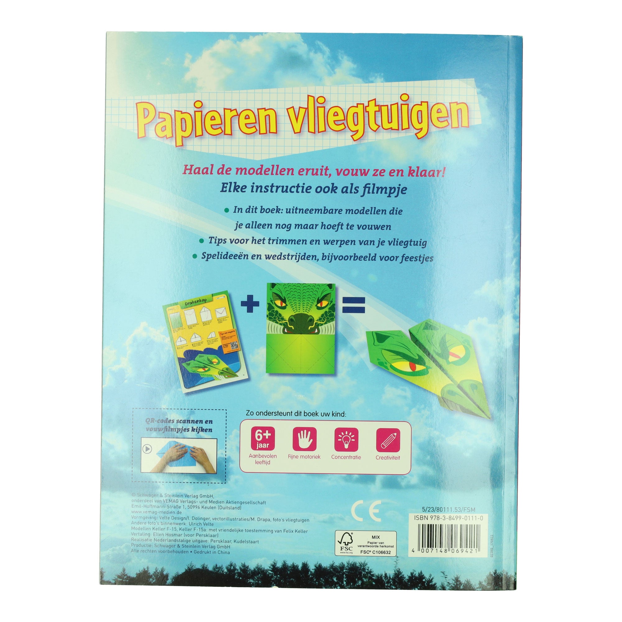 Wins Holland - Wins Holland Papieren vliegtuigen - 19 vouwmodellen
