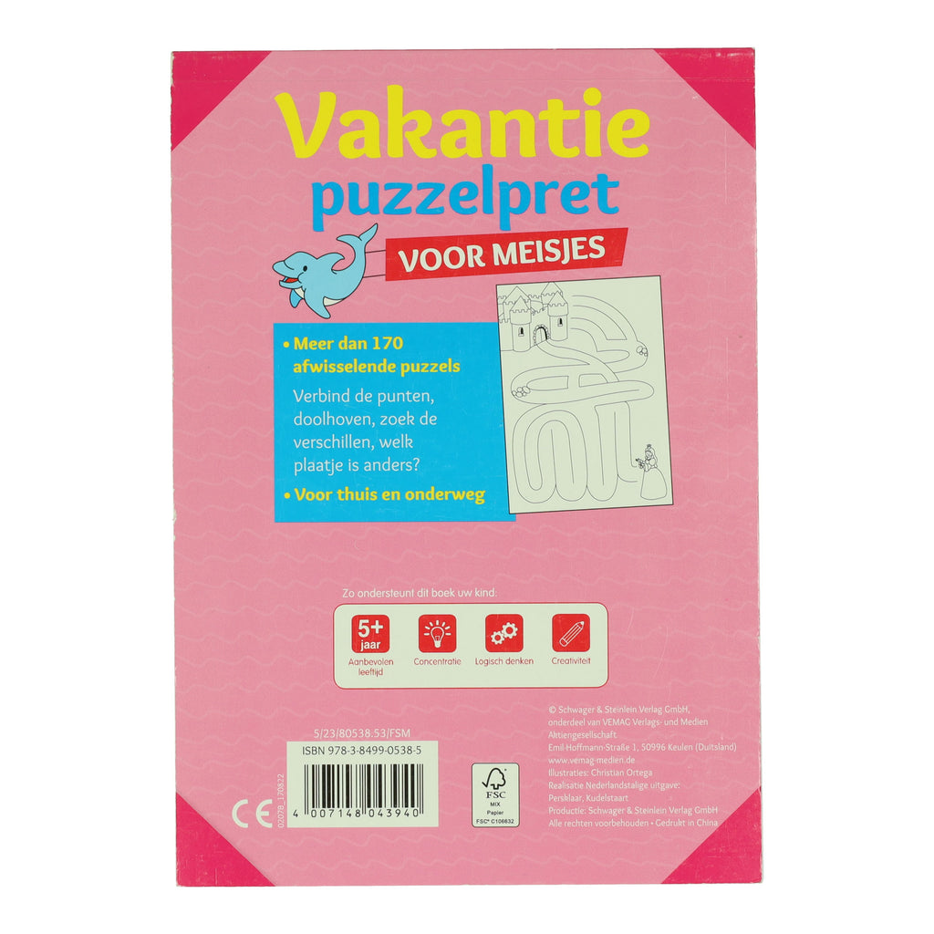 Wins Holland - Wins Holland Vakantie puzzelpret voor meisjes
