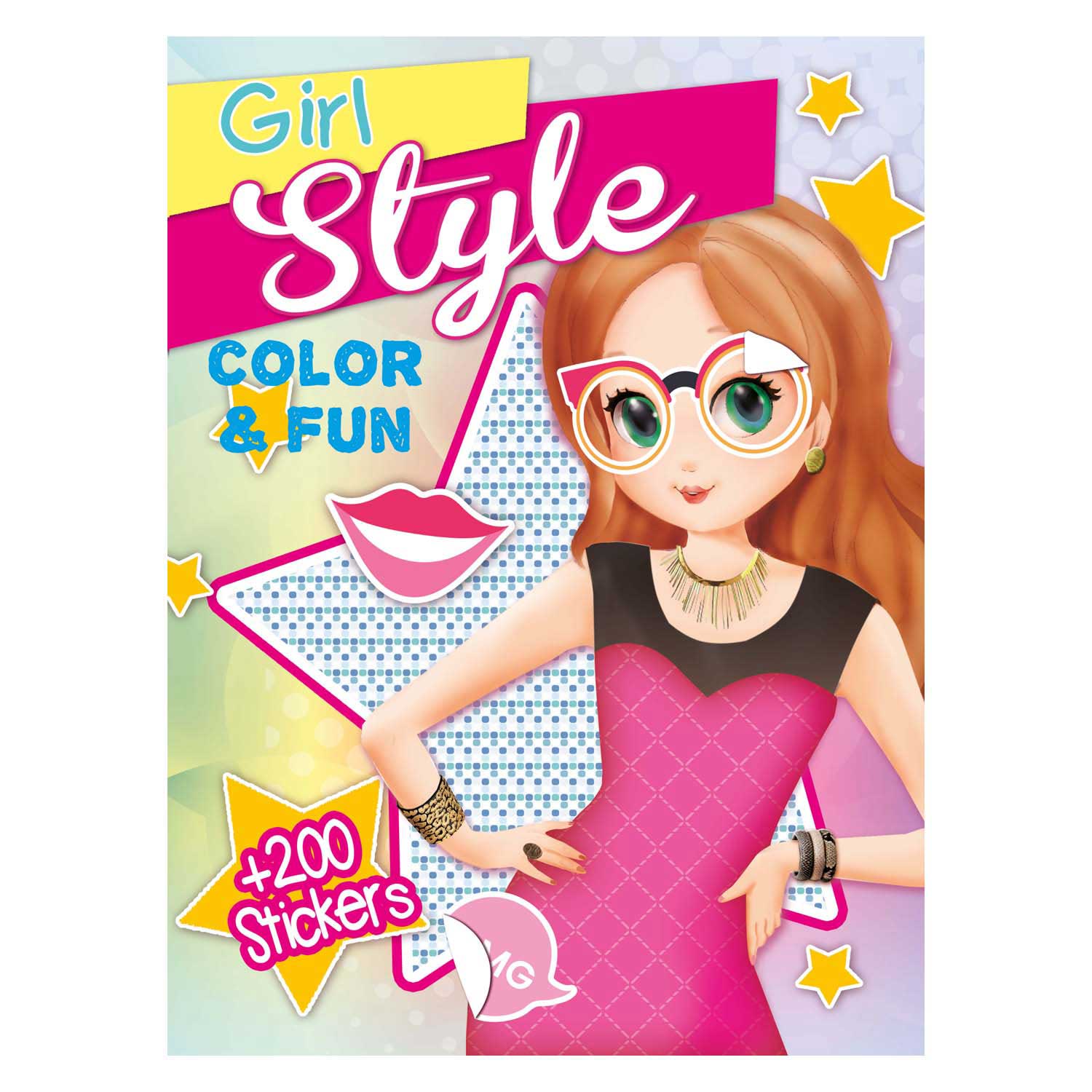 Boek Specials Nederland- Boek Specials NederlandColor & fun girls kleurboek met 200 stickers