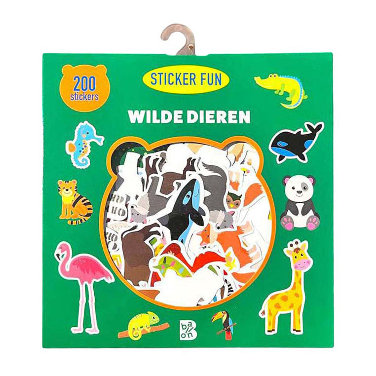 Wins Holland - Wins Holland Wilde dieren sticker fun - 200 afneembare stickers