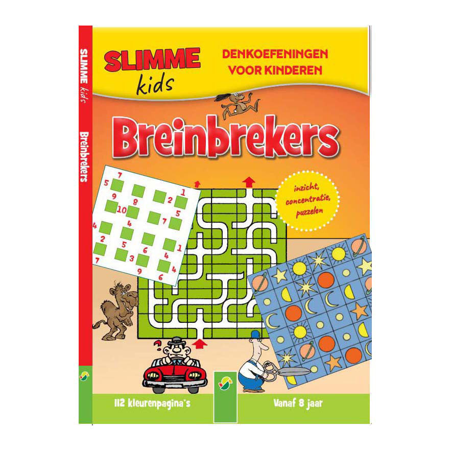 Wins Holland - Wins Holland Slimme kids breinbrekers 112 kleurpagina's - vanaf 8 jaar