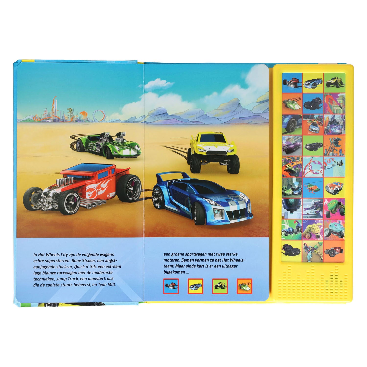Wins holland mijn grote geluidenboek hot wheels - met 27 geluiden