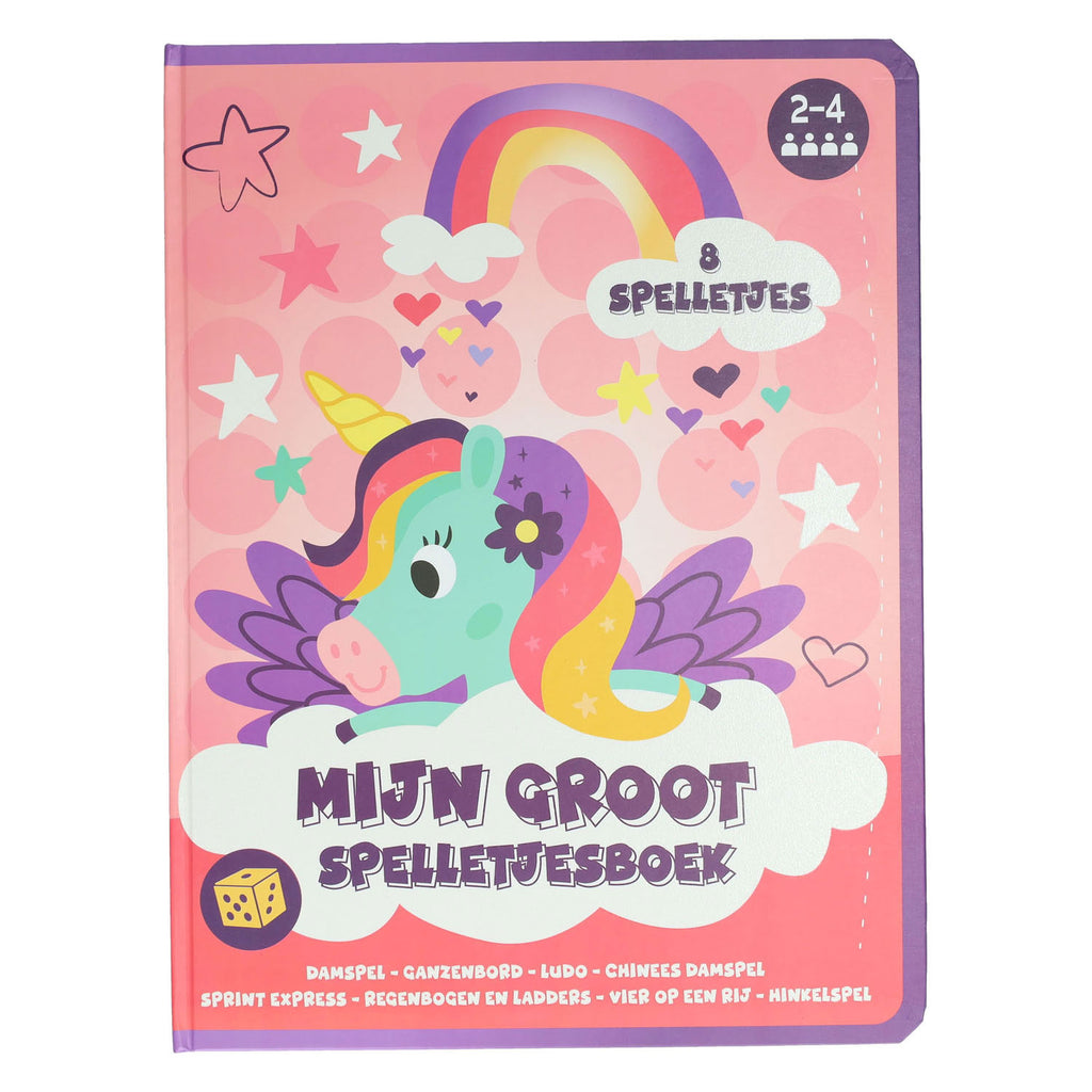 Wins Holland - Wins Holland Bordspellen boek 8 spellen eenhoorn - 3jr.