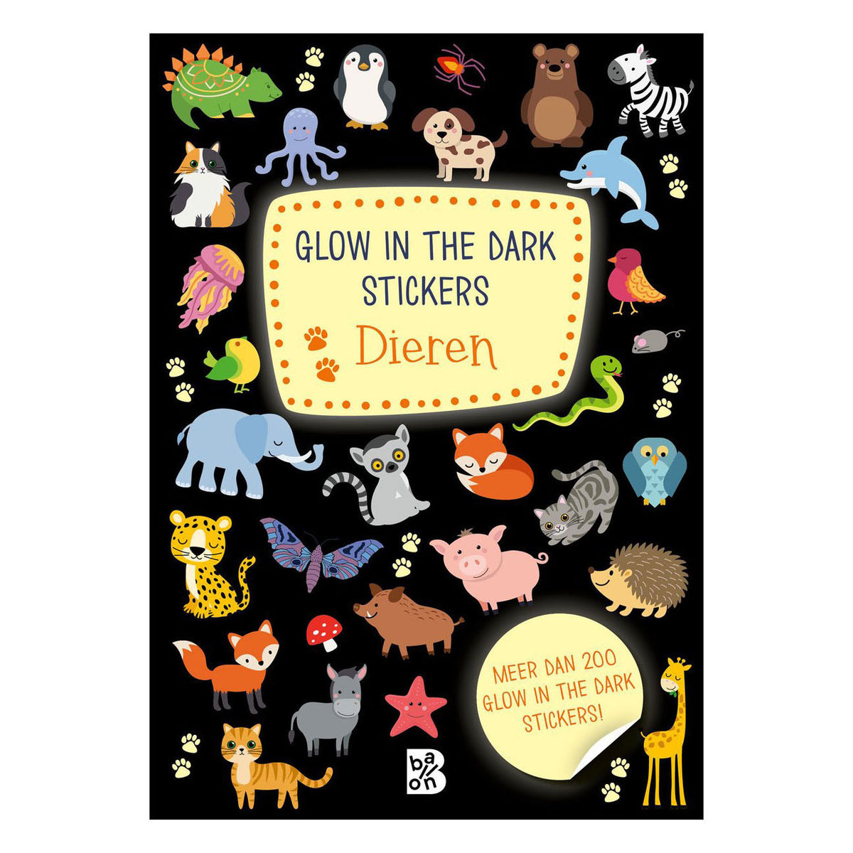 Wins Holland - Wins Holland Glow in the dark stickers dieren