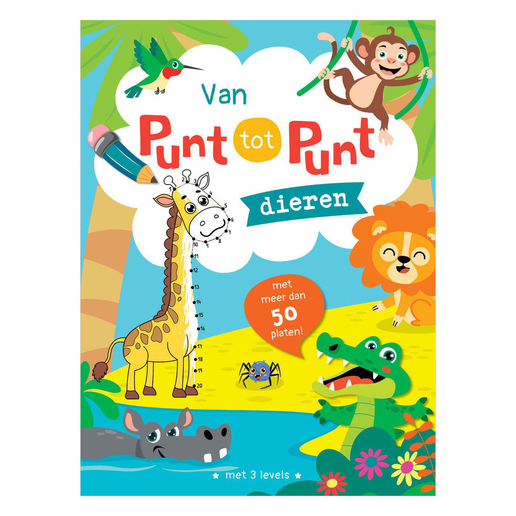 Rebo Publishers - Rebo Publishers Dieren - van punt tot punt tekenboek