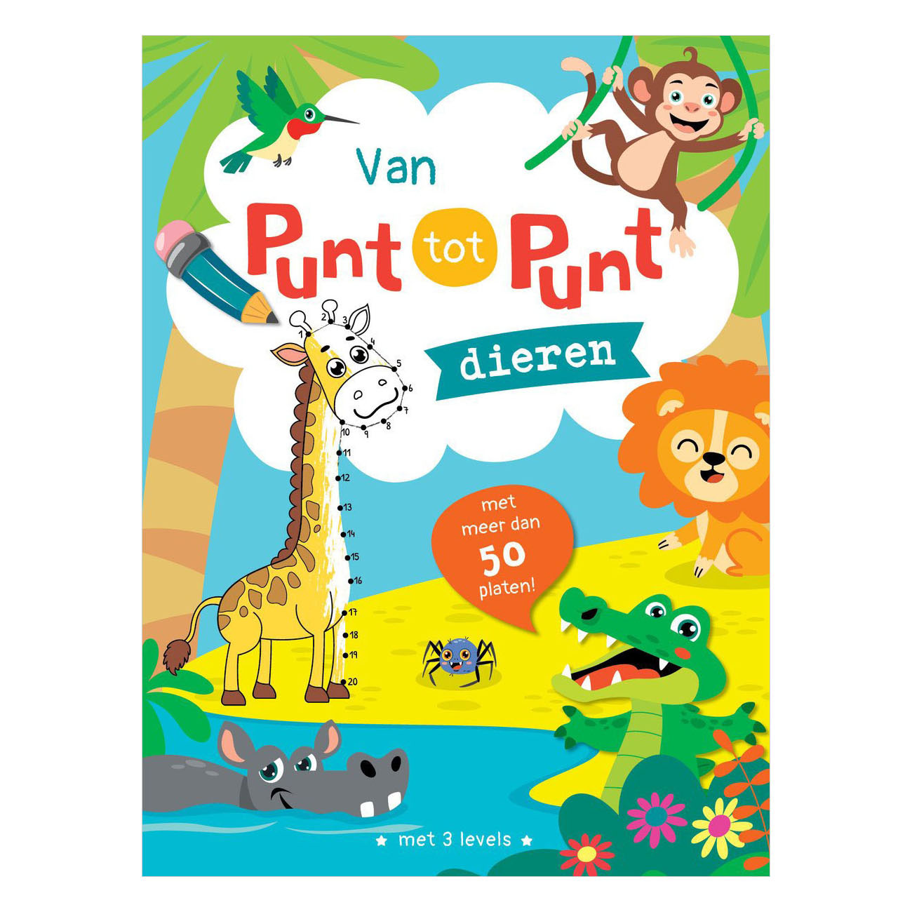 Rebo Publishers - Rebo Publishers Dieren - van punt tot punt tekenboek