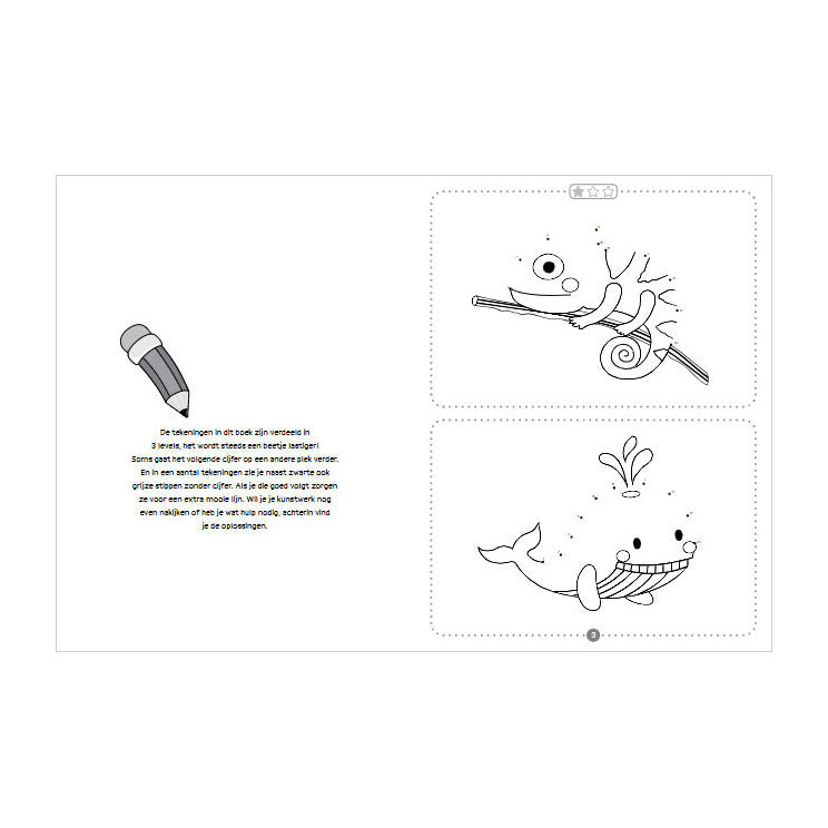 Rebo Publishers - Rebo Publishers Dieren - van punt tot punt tekenboek