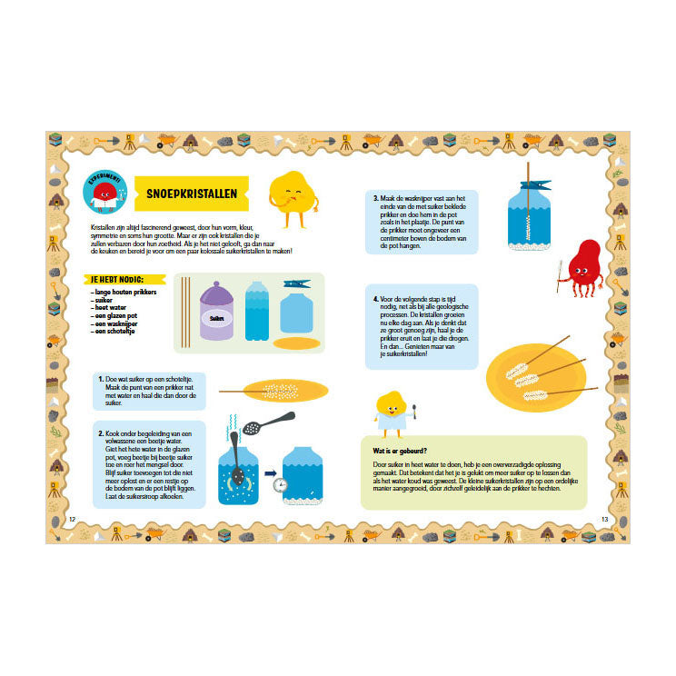Rebo Publishers - Rebo Publishers Geologie - gek op wetenschap met 100+ stickers