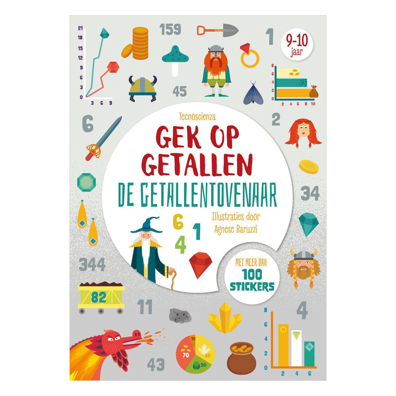 Rebo Publishers - Rebo Publishers Getallentovenaar - gek op getallen - 100+ stickers