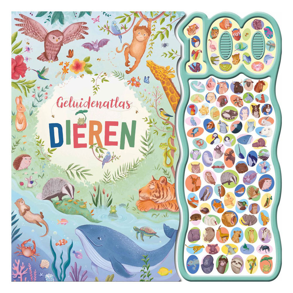 Rebo Publishers - Rebo Publishers Geluidenatlas dieren - 100 geluidenboek