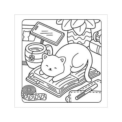 Rebo - Rebo Comfy cat life - cute & cozy coloring 6+
