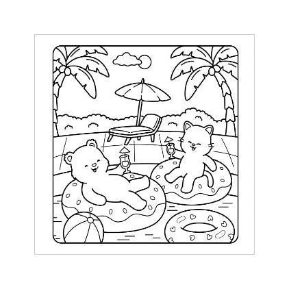 Rebo Publishers - Rebo Publishers Comfy summer - cute & cozy kleurboek