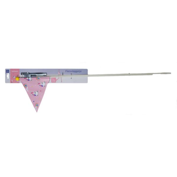 Drapeau de sécurité Pexkids Licorne Rose avec imprimé licorne