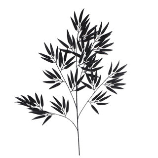 No Brand - No Brand Kunstblad bamboo spray mat zwart 98cm